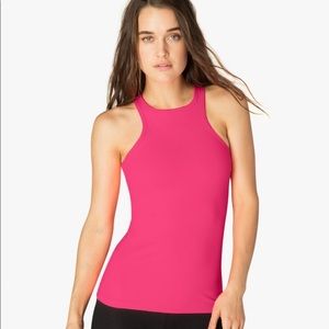 Beyond Yoga Under Lock & Key Hot Pink Tank